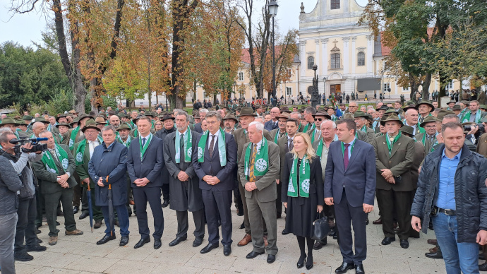 Na središnjoj nacionalnoj proslavi svetog Huberta u Bjelovaru i premijer Andrej Plenković